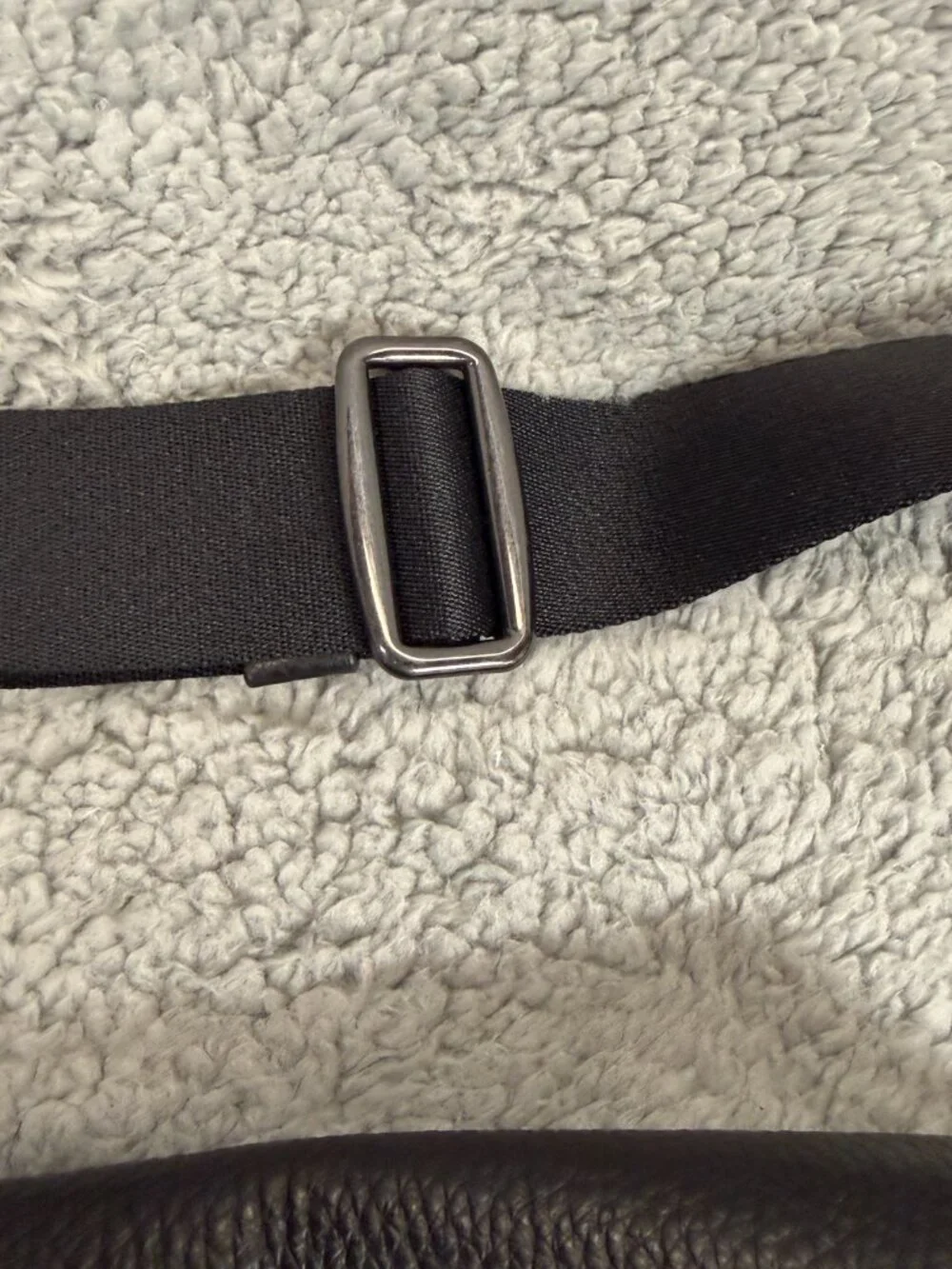 COACH Houston Leather Messenger Bag Black